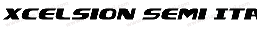 Xcelsion Semi Italic Semi Italic字体转换